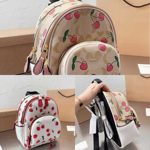 Cobag Backpack Backpacks Bags Designers Luxe Back Pack Book Bag Women Fashion All-match grote capaciteit Cherry Book Bags