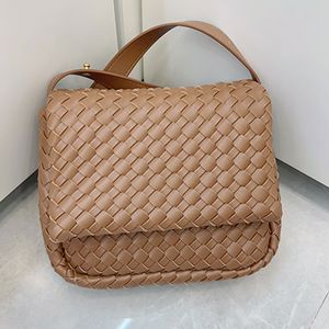 Cobble Crossbody Bag Echt lederen Binnen Zipper Pocket Verstelbare riem Designer Flap Weave Messenger schoudertassen meerdere kleuren