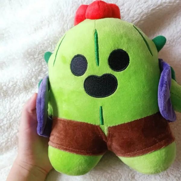 COC 25cm Supercell Leon Spike Plush Juguete Cotton Pillow Molls Game Personajes Periféricos Regalo para niños Choque de clanes 240407