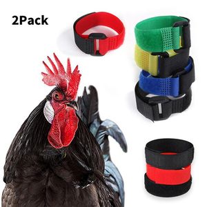 2 stks/set Cock Halsbanden Anti-Geluid Kraag Gratis Haak Nekband Eenden Ganzen Gevogelte Benodigdheden Nekkoord Halsband voor Cock Haan Benodigdheden