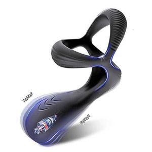 Cock Ring vibrateur mâle éjaculation retard pénis érection Clitoris périnée stimulateur Penisring pour hommes