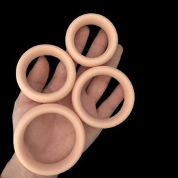 Cockrings 4 tamaños Anillo de pene de silicona Retraso Eyaculación Juguetes sexuales para hombres Erección Carne Polla Dick Cockring Productos íntimos Tienda 230923