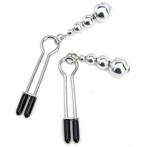 NXY Cockrings Anal sex toys Pinces à tétons en métal clips anneau cloche torture esclave BDSM sein Bondage retenue Sex Toy Pour Femmes Couple jouer Jeu 1123 1124