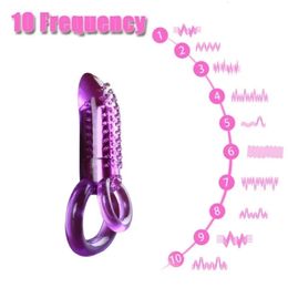 Cockringen Cockring Vibrator Vibrerende Ringen Clitoris Stimulator Penis Erectie Verbeteren Sex Vermogen Product Speelgoed voor Mannen 231124