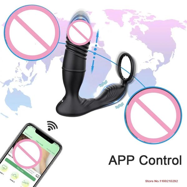 Cockrings controles Anus téléphone mobile Hommes anneaux Cages à oiseaux bouchon profond produits pour adultes hommes femmes vibrateur érotisme string transparent CRW1 231027