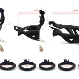 NXY Cockrings Curved Male Cobra Chastity Device Kit Juguetes sexuales para hombres Cock Cage Anillo para el pene Plastic holy trainer BDSM Adult Games Shop 1123