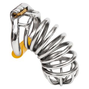 Cockrings Ergonomique En Acier Inoxydable Verrouillage Furtif Mâle Dispositif De Chasteté Cage Pénis Anneau Ceinture S062 221130