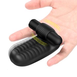 Cockrings Finger Sleeve Vibrateur G Spot Orgasme Massage Clit Stimuler Femelle Masturbateur Lesbienne Sex Toys 230824