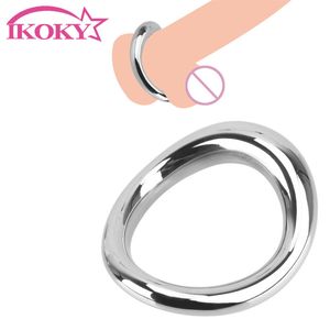 Cockrings metalen pik ring scrotum bal brancard penis bondage lock slot vertraging ejaculatie roestvrij staal seksspeeltjes voor mannen volwassenen game 220916