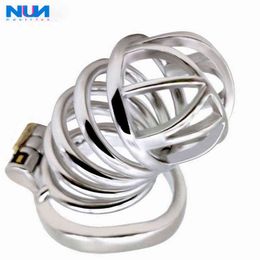 NXYCockrings nuun 65mm hauteur chasteté mâle Cobra Eye Cage cylindre lisse sans bavures anneau incurvé jeu adulte pour hommes BDSM sexe Dick Lock 1124