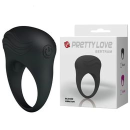 Cockringen Mooie Liefde Silicon Vibrerende Cockring Penis Vibrator Cockring speeltjes voor mannen koppels Volwassen Speelgoed Vibrador 231124