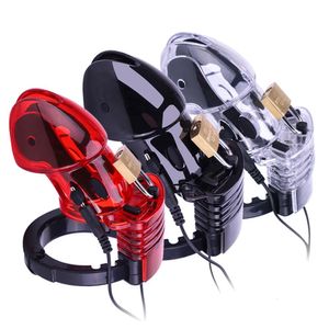 Cockrings Vente Electro Shock Penis Ring Ceinture de chasteté LockElectric CB6000 Dispositifs masculins Cock Cage Sex Toys 230824