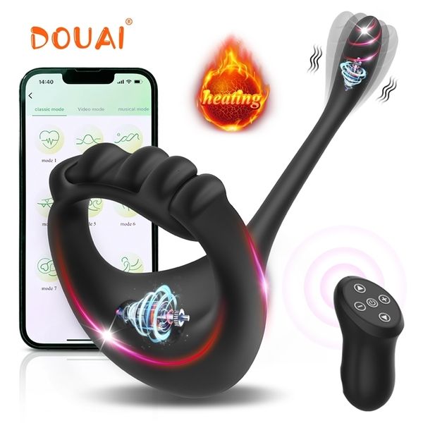 Cockrings Sexy Toys cockring pour hommes Bluetooth Pinis Ring Vibrateur Adulte Goods Wireless App Root Cock Sex Adults 230811