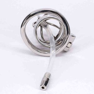 Cockrings SODANDY Ceinture de chasteté masculine Dispositifs en acier inoxydable Cage de verrouillage du pénis avec dilatateur de sons urétraux pour hommes Sex Fetish 1124