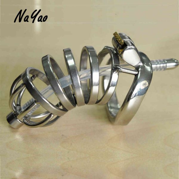 Cockrings En Acier Inoxydable Serrure Spéciale Pénis Cage Anneau Plug Dispositif De Chasteté Cathéter Sex Toys pour Hommes Adulte A276 1123