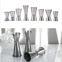 Cocktailbar Roestvrij staal Jigger Double Spirit Measuring Cup voor Home Party Club Accessories Barware Tools 240428