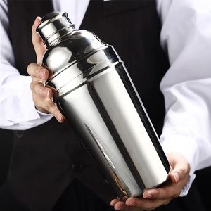 Shaker à cocktail 60 oz en acier inoxydable professionnel Martini Shaker grand shaker à boisson avec passoire pour barman barman 240304