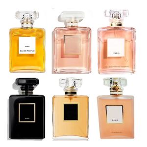 Coco 100 ml Femme Perfume 12 types Edp Spray Cologne Designer Natural Femmes Létroises Pergrance agréable pour Gift N5 Ladies charmante parfum 3,4 fl.oz