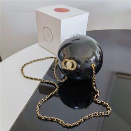 Coco Black White Pearl Circular Perfume Sac bouteille mini rabat de soirée Designers Duffle the Tote Sac CropSbody Sacs Lux 2357
