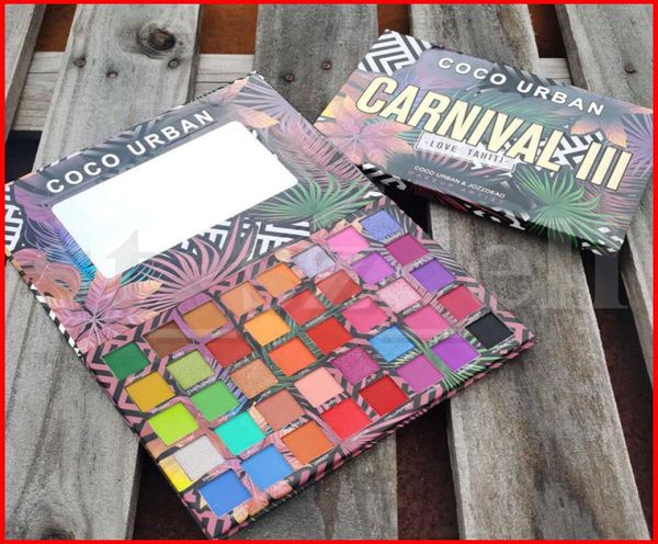 Coco Urban 40 colores Carnival III Love Tahiti Paleta de sombras de ojos Ultra Paletas de sombras de ojos Shimmer Matte Makeup Artist Cosmetics pa3742666