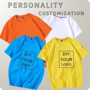 Camiseta COCT con estampado bordado, camiseta informal de manga corta, ropa de grupo, ropa de equipo personalizada, camiseta de color sólido 220609