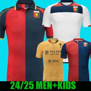 Coda 23 24 Genoa Mens voetbalshirts PAC vierde Puscas Ekuban Yalcin Retegui Badelj Ilsanker Strootman Sabelli Hefti Home weg 3rdth voetbal shirts CFC CFC CFC