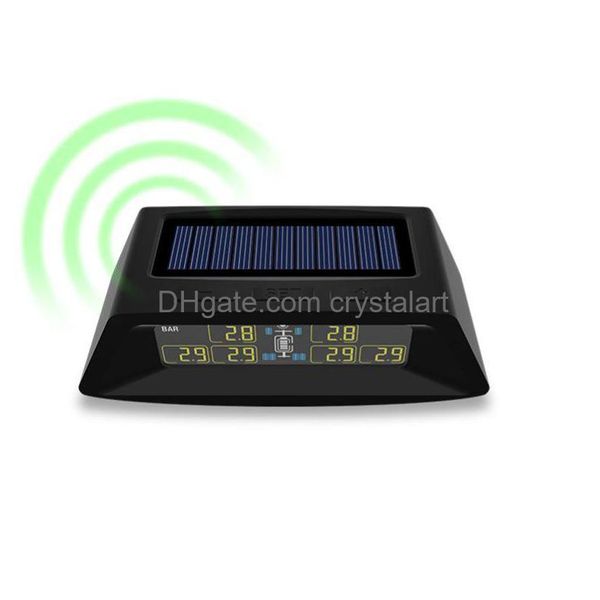 Codash 8Bar voiture solaire Tpms système de surveillance de la pression des pneus affichage moniteur d'alarme Usb alerte de température de charge 6 capteurs