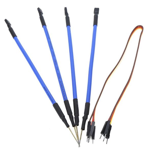 Lecteurs de code outils d'analyse 4 pièces en plastique et métal LED stylos à sonde BDM broches adaptées pour Ktag Fgtech BDM100 ECU programme stylo accessoires de voiture