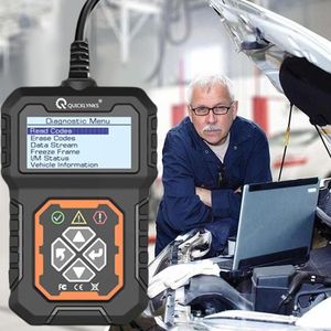 Lecteurs de code Outils d'analyse Voiture professionnelle noire MS309 Scanner de lecteur OBD2 / EOBD pour analyseur de diagnostic de moteur de véhicules OBDII de haute qualité C