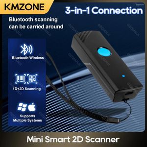 Codescanner Bluetooth draagbare 1D 2D Bar-compatibele USB 2,4GHz draadloze barcodelezer