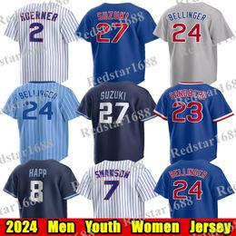 Cody Bellinger Jersey de béisbol Seiya Suzuki Dansby Swanson Nico Hoerner Madrigal Christopher Morel Patrick Wisdom Kyle Hendricks Ian Happ City Connect Jerseys