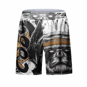 cody Lundin Sublimati Training Muay Thai Fight Shorts Fi Design Geen Gi Bjj Jiu Jitsu Shorts voor Heren Boksbroek Gymkleding b2vp #