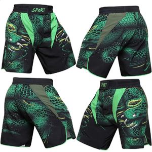 Cody Men MMA Shorts No Gi Bjj Grappling Kickboxing Custom Muay Thai Training Korte broek Groene mannelijke gym sublimatie 240325