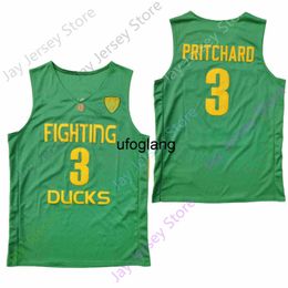 coe1 2020 New NCAA College Oregon Ducks Trikots 3 Payton Pritchard Basketballtrikot Grün Schwarz Größe Jugend Erwachsener Alle genäht