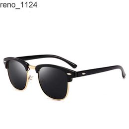 COES 3016 lunettes de soleil classiques pour hommes, Design italien personnalisé, fabricants de mode, lunettes de soleil polarisées Raybanable en métal, 2023