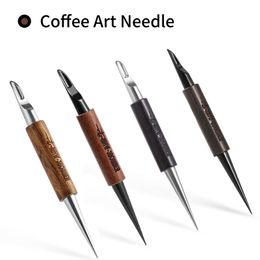 Café Art Aiguilles MHW-3BOMBER Café Art Stylo pour Latte Vintage Espresso Art Aiguilles Maison Barista Outil Chic Cappuccino Décoration Accessoires 4 pcs 230712