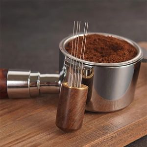 Café Art Aiguilles En Acier Inoxydable Café Poudre Tamper Espresso Poudre Agitateur Distributeur Niveleur WDT Outils Café Remuer Barista Accessoires 230712