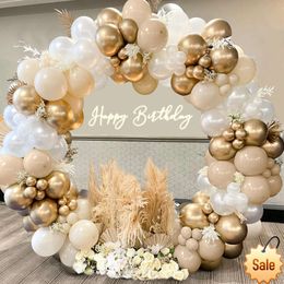 Kit de arco de guirnalda de globos de café, decoración de fiesta de cumpleaños de boda, globo de látex de confeti para niños, fiesta de bienvenida al bebé, decoración de revelación de género, recuerdo de fiesta, suministros festivos