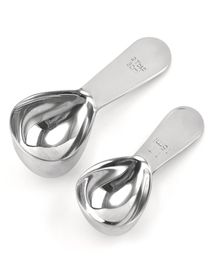 Cafet Bean Powder Scoop Spoon 15G053Oz 10G035oz en acier inoxydable Mesurer les outils de mesure de la cuisine de la cuisine pour le thé à café3894084