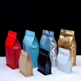 Koffiebonen aluminium folie verpakkingszak met luchtklep afgedicht voedsel thee noten opslag