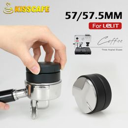 Distributeur de café 57MM 57.5MM pour Machine Lelit Anna, outil de nivellement de bourreur réglable, pièces d'espresso Barista, accessoires d'angle 240327