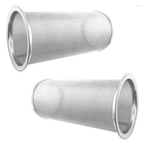 Coffee filters 2 stuks koud brouwstrainer herbruikbaar gaasfilter voor brede mond inzetten pot en ijsmaker van ijs