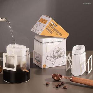 Filtres à café jetables, 25/50 pièces, sacs filtrants avec oreilles, accessoires de café suspendus japonais, outils à thé, papier à café