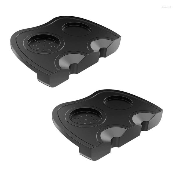 Filtres à café 2PCS Espresso Tampers Mat Silicone Tamper Holder Corner Pad Anti-Skid Coffeeware Tamping Tools