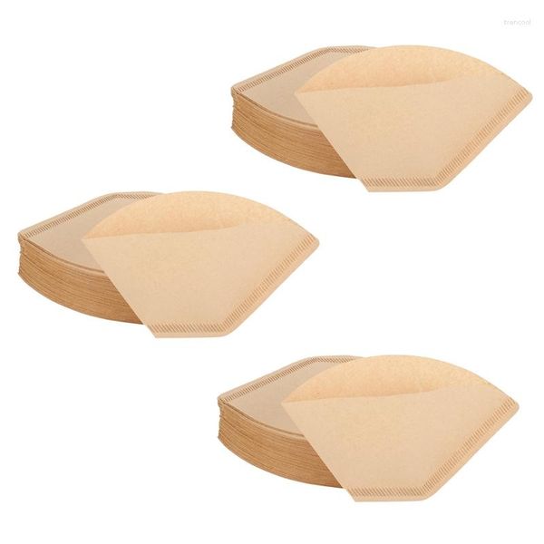 Filtres à café 300 pièces filtre en papier conique jetable naturel non blanchi 4-6 tasses pour verser sur les fabricants