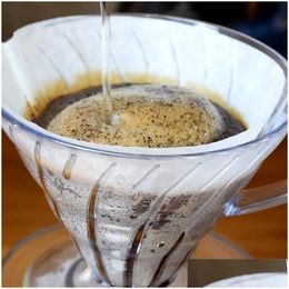 Coffee filters huishoudelijke druppelhars gebruikt samen met glazen druppelfilterpot voor giet over barista brouwtrechter cup 8 5YK drop dhv4m