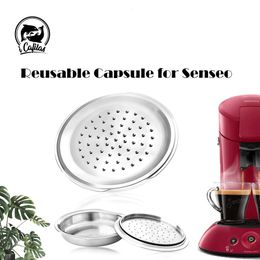 Koffie Filters Icafilas Koffie Capusle voor Senseo Machine Rvs Hervulbare Koffie Filter Pod Keuken Tool 230718