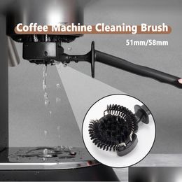 Koffiemolenborstels Koffiemolenborstels 5158 mm Espresso Hine Reinigingsborstel Vervangbare kopmaker Cafe Cleaner Brouwen Tool 230 Dh5Qd