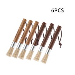 Brosses pour moulin à café MHW-3BOMBER Brosse de nettoyage pour moulin à café Brosse à dépoussiérer Espresso Accessoires pour la maison Barista Outil de cuisine Manche en bois Naturel 230712