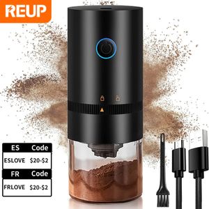 Coffee Grinder Type-C USB-lading Professionele keramische slijpen Kdrukbonen Mill Grinder Upgrade Portable Electric 240411